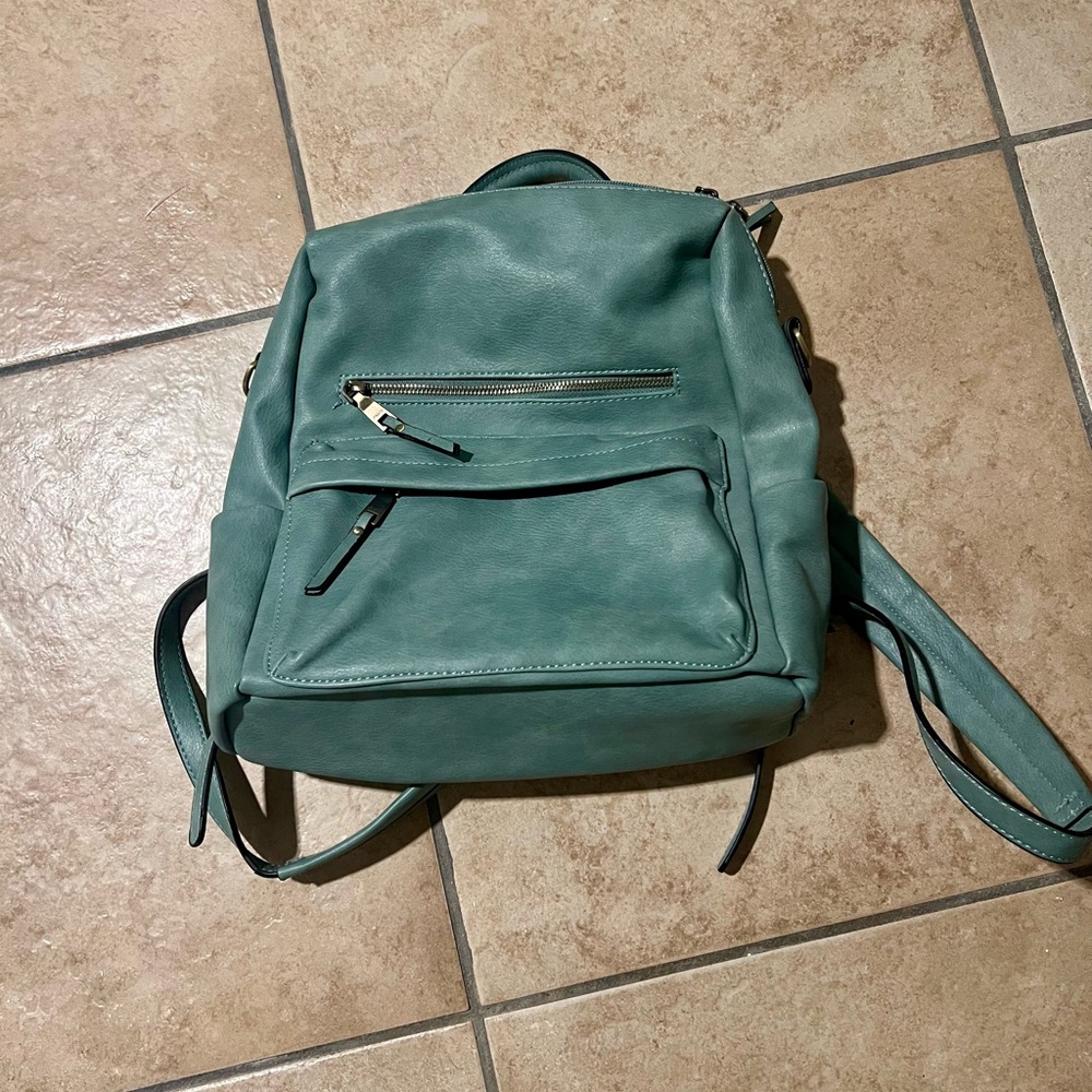 Chic Teal Backpack for Women - Picture 2 of 11